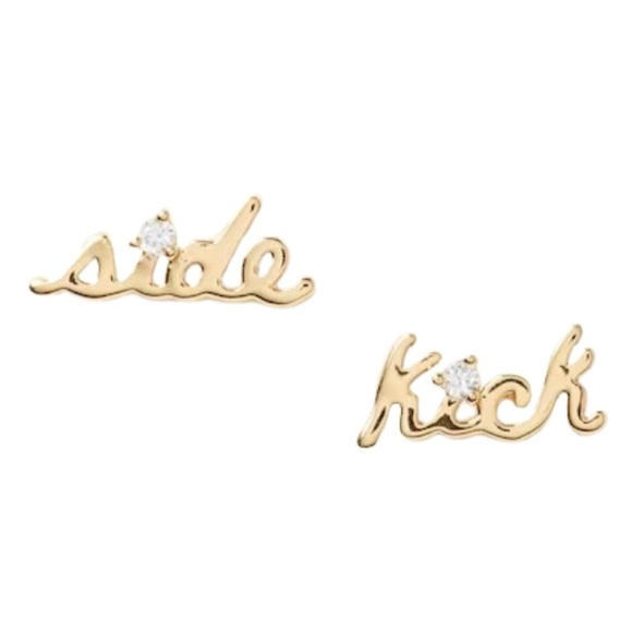 KATE SPADE • Gold Say Yes Sidekick Earrings - Picture 1 of 5
